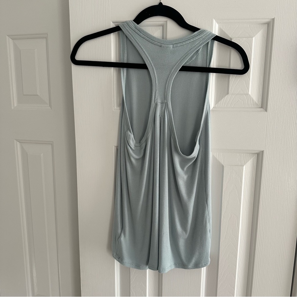 Soft ribbed blue gray tank - Picture 2 of 3